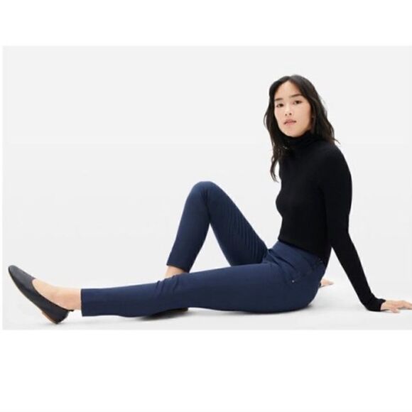 Everlane The Side-Zip Work Pant in Dark Slate Gray | SZ 8 - Picture 6 of 13